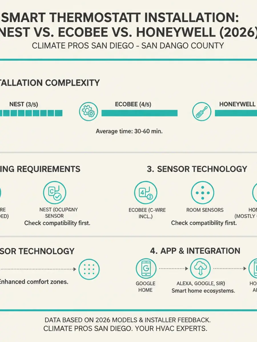 Smartphone app controlling a smart thermostat with geofencing and SDG&E TOU schedule
