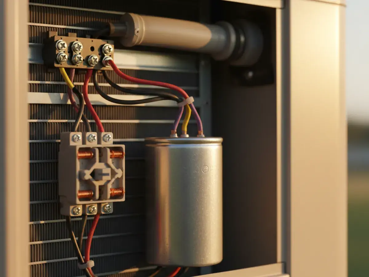 AC Tune-Up detail work by a San Diego County HVAC technician